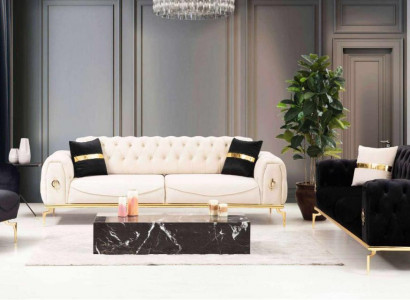 Chesterfield sedací souprava Luxus sedací souprava Pohovka Křeslo
